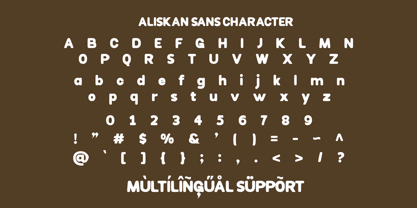 Aliskan Sans Font Poster 9