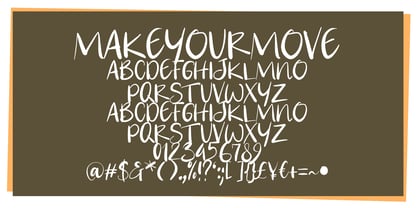 Make Your Move Font Poster 5