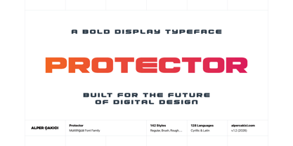 Protector Font Poster 1