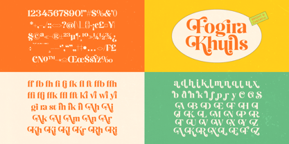 Fogira Khuils Font Poster 8