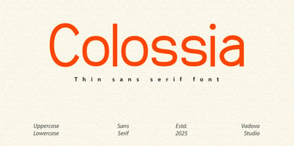 Colossia Font Poster 1