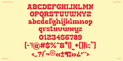 Satzo Font Poster 10
