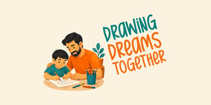 Caring Father Font Poster 3