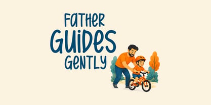 Caring Father Font Poster 2
