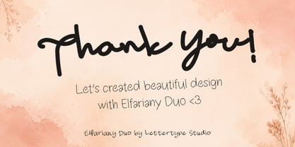 Elfariany Script Font Poster 14