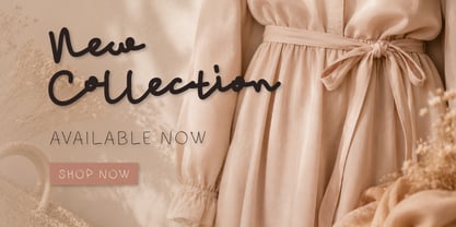 Elfariany Script Font Poster 7