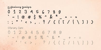 Elfariany Script Font Poster 13