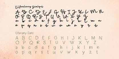 Elfariany Script Font Poster 12