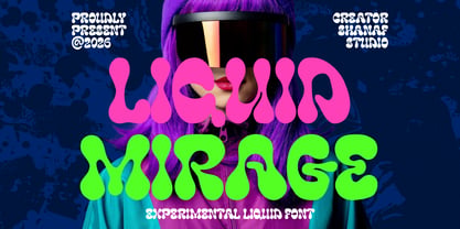Liquid Mirage Font Poster 1