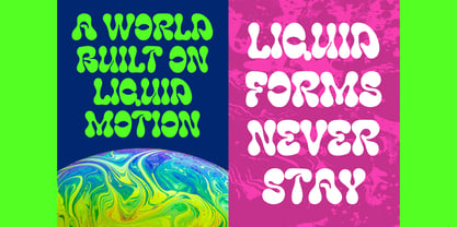 Liquid Mirage Font Poster 3