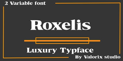 Roxelis Font Poster 1