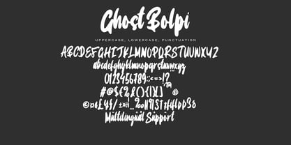 Ghost Bolpi Font Poster 5