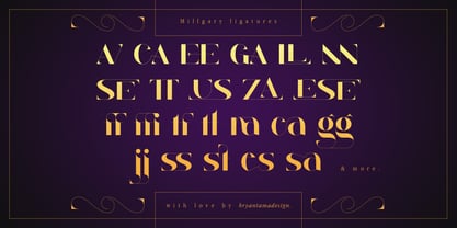 Millgary Font Poster 12
