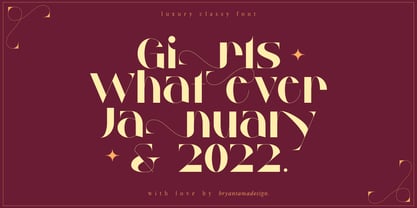 Millgary Font Poster 7