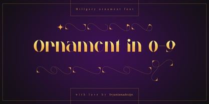 Millgary Font Poster 13
