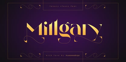 Millgary Font Poster 1