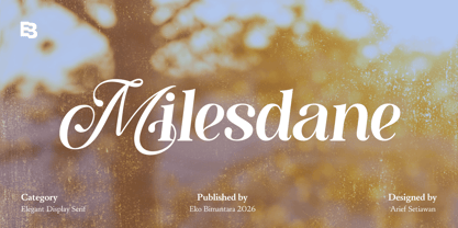 Milesdane Font Poster 1