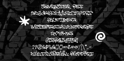 Brick Slash Font Poster 5