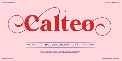 Calteo Font Poster 1