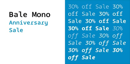 Bale Mono Font Poster 1