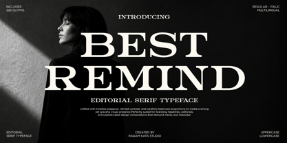 Best Remind Font Poster 1