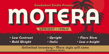 GW Motera Font Poster 1
