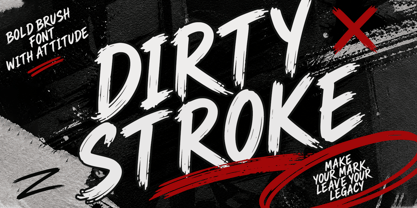 Dirty Stroke Font Poster 1