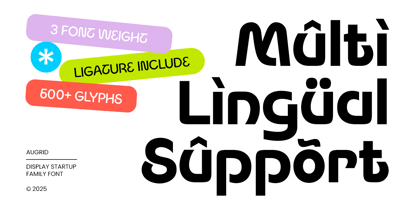 Augrid Font Poster 15