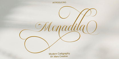 Monadila Font Poster 1
