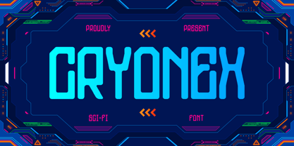 Cryonex Font Poster 1