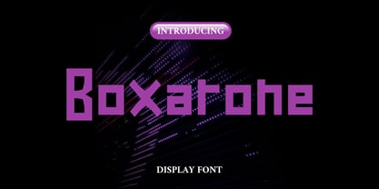 Boxarone Font Poster 1