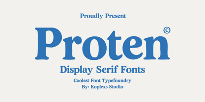 Proten Font Poster 1