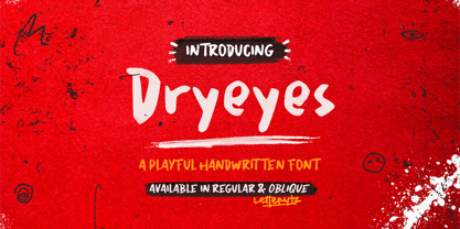 Dryeyes Font Poster 1