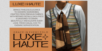 Haute Frame Font Poster 4