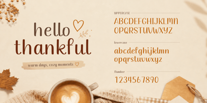 ZFthankful Font Poster 2