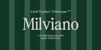 Milviano Font Poster 1