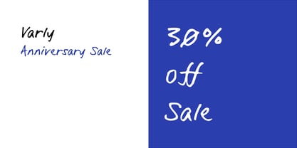 Varly Font Poster 4