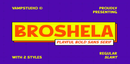 Broshela Font Poster 1