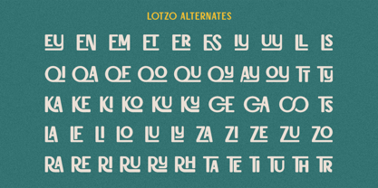 Lotzo Font Poster 10