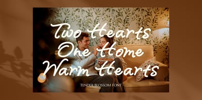 Tender Blossom Font Poster 2