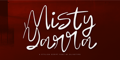 Misty Yarra Font Poster 1