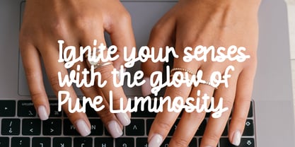 Essence Purelight Font Poster 4