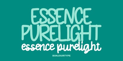Essence Purelight Font Poster 1