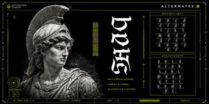 Dark Hermes Font Poster 7