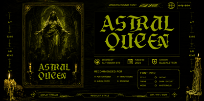 Dark Hermes Font Poster 3