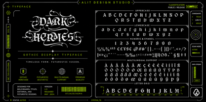 Dark Hermes Font Poster 4