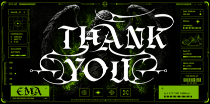Dark Hermes Font Poster 13
