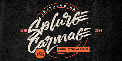 Splurge Carmage Font Poster 1