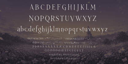 Ethereal Nymeria Font Poster 2