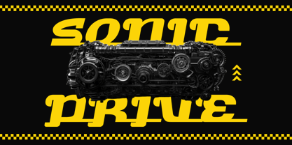 Turbo Strike Font Poster 3